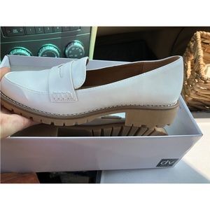 Dolce vita white loafers